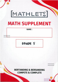 Image of Mathlete mathematics suplement grade 5