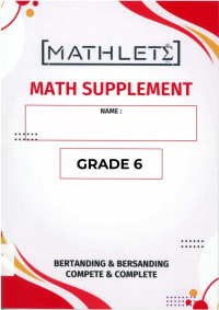 Image of Mathlete mathematics suplement grade 6