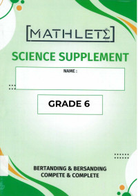 Image of Mathlete science suplement grade 6