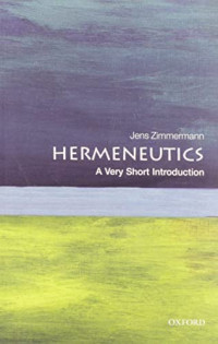 Image of Hermeneutics: a very short introduction