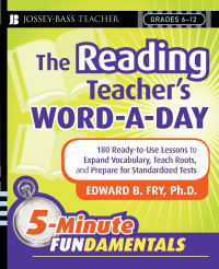 Image of The reading teacher's word-a-day: 180 ready-to-use lessons to expand vocabulary, teach roots, and prepare for standardized tests 1st edition
