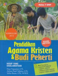 Image of Pendidikan agama kristen & budi pekerti kelas 7 smp: hidup yang diselamatkan (edisi revisi)