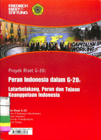 Image of Proyek riset g-20: peran indonesia dalam g-20 latarbelakang, peran dan tujuan keanggotaan indonesia
